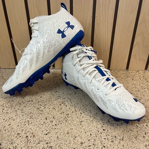 Under Armour Spotlight 4D Foam UA Mens Football Cleats Sz 12 White 3023963-103 - Picture 10 of 10